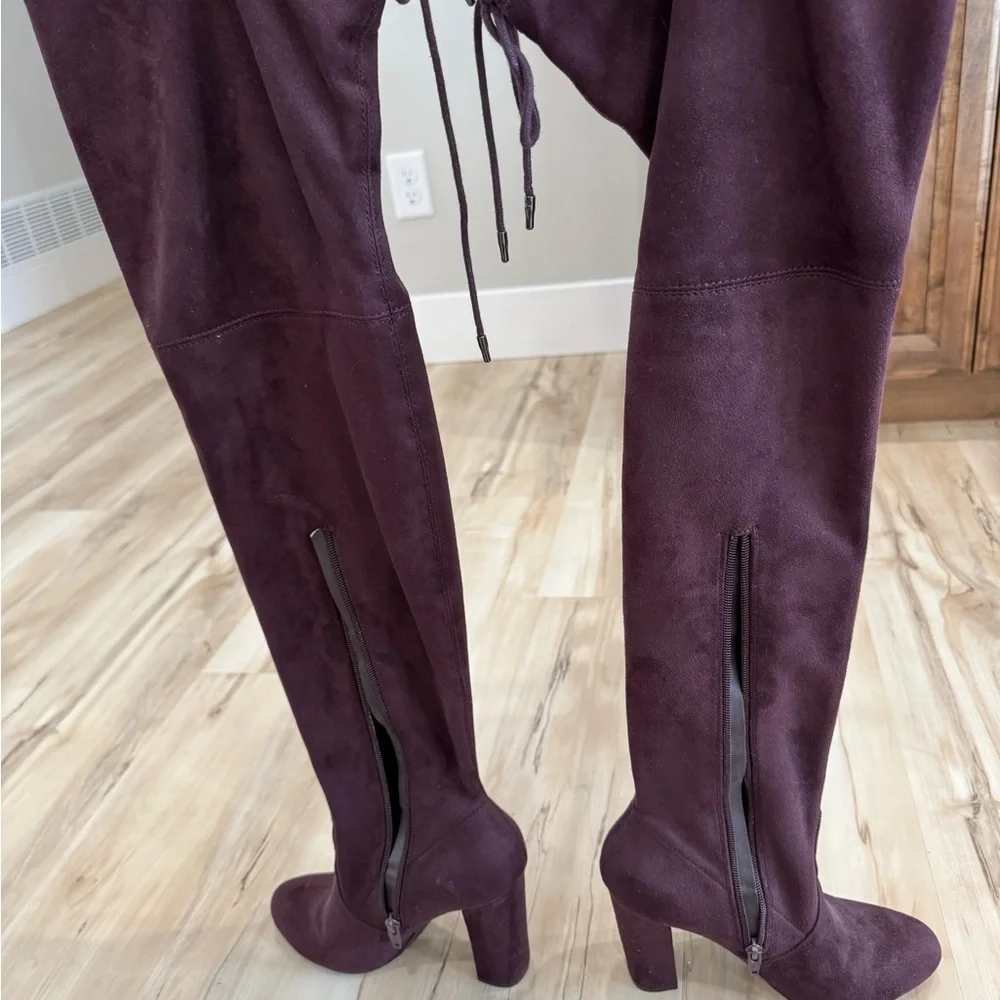 Women's Over-the-Knee Boots in Purple